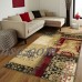 Superior Floral and Geometric Patchwork Design, 10mm Pile with Jute Backing, Affordable Contemporary Patchwork Collection Area Rug, Multi Color   566092762